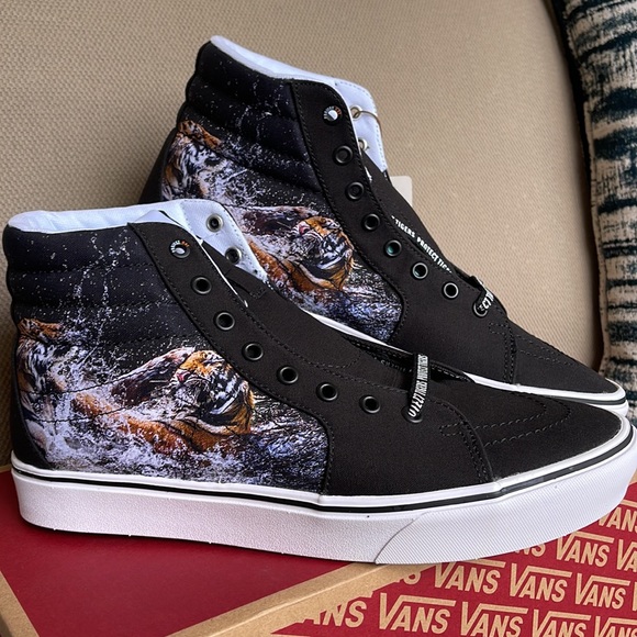 Vans Comfycush Sk8-Hi Discovery Project Tigers MEN`S - Picture 6 of 16
